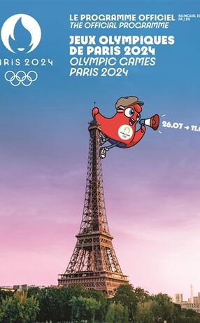 Le programme officiel des jeux Olympiques de Paris 2024. The official